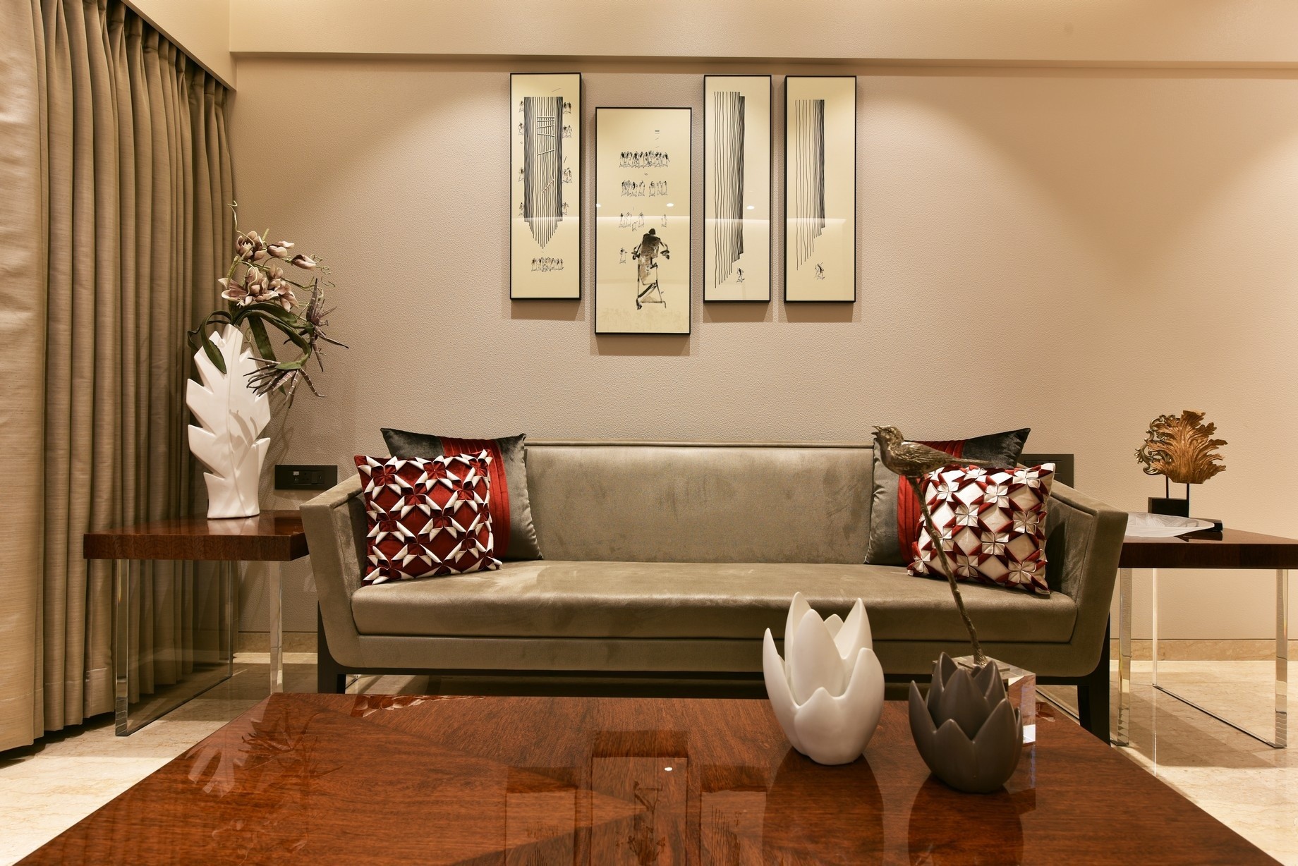Principal-led Mumbai living and dining interior